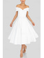 cheap Cocktail Dresses-TS A-Line Cocktail Dresses Elegant Dress Formal Party Wear Tea Length Sleeveless Sweetheart Pocket Satin with Ruched 2024