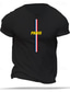 preiswerte Männer Grafik Tshirt-Paris bedrucktes Herren-T-Shirt aus grafischer Baumwolle, klassisches Sport-Shirt, kurze Ärmel, bequemes T-Shirt, Straßensport, Outdoor, Sommer, Modedesigner-Kleidung