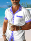 זול חולצות טרופיות-חולצה מודפסת תלת מימדית לגברים טרופית פרחונית לגברים חולצה קובני צווארון קובני שרוולים קצרים חולצת חוף קיץ חופשה ללבוש יומי s to 3xl