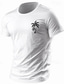voordelige Mannen grafische Tshirt-kokospalm bedrukt grafisch katoenen t-shirt voor heren sport klassiek shirt korte mouw comfortabel t-shirt sport outdoor vakantie zomer modeontwerperkleding