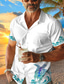 preiswerte Hawaiihemden-Meeresschildkröte, Meeresleben, Herren-Resort, hawaiianisches 3D-gedrucktes Hemd, kubanischer Kragen, kurzärmeliges Sommer-Strand-Hemd, Urlaub, Alltagskleidung, S bis 3XL