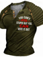 tanie T-shirty męskie z nadrukiem-Graficzny Hasło reklamowe Moda Codzienny Męskie Koszula Henley Raglanowa koszulka Sporty na świeżym powietrzu Święto Wyjściowe Podkoszulek Czarny Fioletowy Brązowy Krótki rękaw Henley Koszula Wiosna