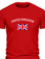 abordables T-shirts graphiques pour hommes-Royaume-Uni drapeau national hommes graphique coton t-shirt sport classique chemise décontractée à manches courtes confortable t-shirt sport en plein air vacances été vêtements de créateur de mode