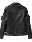 cheap Leather Jackets-Men&#039;s Faux Leather Jacket Biker Jacket Vintage Leather Jacket Outdoor Street Thermal Warm Rain Waterproof Pocket Spring, Fall, Winter, Summer Solid Color Streetwear Sporty Turndown Regular Faux