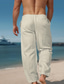 cheap Men&#039;s Plus Size Bottoms-Animal Turtle Hawaiian Casual Men&#039;s Elastic Drawstring Design Pants Trousers Straight-Leg Trousers Outdoor Daily Wear Streetwear 20% Linen Mid Waist Elasticity Pants