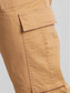 abordables pantalons décontractés-Homme Pantalon Cargo Pantalon Bouton Multi poche Plein Vestimentaire Casual du quotidien Vacances Sportif Mode Noir Vert Véronèse