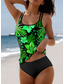 voordelige Tankini&#039;s-Dames Badpakken Tankini 2 Delig Short Badpak 2 Delig Print Vakantie Strandkleding Bloemige Mouwloos Zwemkleding