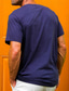 tanie T-shirty męskie z nadrukiem-Graficzny Zwierzę Rybki Codzienny Styl kurortowy Męskie Druk 3D Podkoszulek Święto Urlop Wyjściowe Podkoszulek Niebieski Fioletowy Szary Krótki rękaw Półgolf Koszula Wiosna i lato Odzież S M L XL 2XL