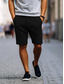 cheap Men&#039;s Shorts-Men&#039;s Sweat Shorts Shorts Workout Shorts Casual Shorts Pocket Drawstring Elastic Waist Plain Comfort Breathable Knee Length Casual Daily Holiday Sports Fashion Black Red Micro-elastic
