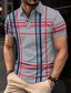 tanie klasyczna koszulka polo-Męskie Koszulka polo Praca Ulica Wieczorne Krótkie rękawy Jednolity/zwykły kolor Podstawowy Lato Luźna jesion biały ryż Granatowy Koszulka polo