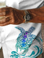 abordables Chemise hawaïen-tortue de mer vie marine complexe pour hommes chemise hawaïenne imprimée en 3D col cubain à manches courtes chemise de plage d&#039;été vacances vêtements quotidiens s à 3xl