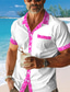 billiga Tropiska skjortor-blommig tropisk herrresort hawaiiansk 3d-tryckt skjorta kubansk krage kortärmad sommar strandskjorta semester dagligt slitage s till 3xl