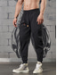 tanie Spodnie dresowe-Męskie Spodnie dresowe Uprawiający jogging Spodnie Ściągana na sznurek Elastyczny pas Elastyczny mankiet Równina Komfort Oddychający Codzienny Święto Sport Moda Czarny Khaki