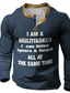 Χαμηλού Κόστους Ανδρικό Γραφικό T-shirt-Αστείος Είμαι ένας Multitasker Μοντέρνα Υψηλής Ποιότητας Καθημερινό Ανδρικά 3D εκτύπωση Πουκάμισο Henley Μπλουζάκι βάφλα Δρόμος Υπαίθρια Αθλήματα Καθημερινά Κοντομάνικη μπλούζα