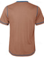 voordelige Casual T-shirts voor heren-Voor heren Henley-shirt Wafelgebreid T-shirt T-shirt Kleurenblok Henley Straat Vakantie Korte Mouw Lapwerk Kleding Modieus Ontwerper Basic