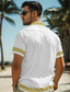 זול חולצות טרופיות-לימון טרופי לגברים נופש הוואי חולצה מודפסת תלת מימד כפתור למעלה שרוולים קצרים חולצת חוף קיץ חופשה ללבוש יומי s עד 3xl