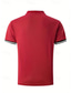 tanie klasyczna koszulka polo-Męskie Sportowa koszulka polo Koszula golfowa Codzienny Sport Kołnierz stawiany Krótki rękaw Moda Podstawowy Kolorowy blok Guzik Kieszeń Lato Regularny Czarny Biały Czerwony Niebieski Khaki Szary