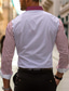 Χαμηλού Κόστους επαγγελματικά casual πουκάμισα-Ταινία Business Casual Ανδρικά Εκτυπωμένα πουκάμισα ΕΞΩΤΕΡΙΚΟΥ ΧΩΡΟΥ Φορέστε στη δουλειά Καθημερινά Ρούχα Ανοιξη καλοκαίρι Απορρίπτω Μακρυμάνικο Μαύρο, Ρουμπίνι, Θαλασσί Τ, M, L