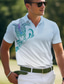 baratos Polo com estampado Gráfico-Tartaruga Gradual Homens Roupa de Esporte 3D Imprimir Camiseta Polo pólo de golfe Desportos e Ar livre Corrida Ginásio Camisa Pólo Piquê Manga Curta Aberto para a Lateral Camisas polo Amarelo Rosa