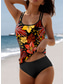 voordelige Tankini&#039;s-Dames Badpakken Tankini 2 Delig Short Badpak 2 Delig Print Vakantie Strandkleding Bloemige Mouwloos Zwemkleding