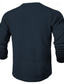 voordelige Mannen grafische Tshirt-Grafisch Bokshandschoen Retro vintage Casual Street Style Voor heren 3D-afdrukken T-shirt Wafel T-shirt Buitensporten Feestdagen Uitgaan T-shirt Zwart Bordeaux Marineblauw Lange mouw Strakke ronde