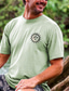 tanie T-shirty męskie z nadrukiem-Graficzny Księżyc Słońce Codzienny Designerskie Styl kurortowy Męskie Druk 3D Podkoszulek Sporty na świeżym powietrzu Święto Wyjściowe Podkoszulek Niebieski Zielony Khaki Krótki rękaw Półgolf Koszula