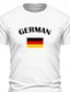 tanie T-shirty męskie z nadrukiem-niemcy flaga narodowa męska graficzna bawełniana koszulka sportowa klasyczna koszula na co dzień z krótkim rękawem wygodna koszulka sportowa na świeżym powietrzu wakacje letnia odzież projektanta mody