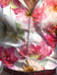 preiswerte Bedruckte Herrenhemden-Rose Blumen Brautkleider schlicht Herren Hemd Freizeitskleidung Ausgehen Frühling Umlegekragen Langarm Rosa, Blau, Purpur S, M, L 4-Wege-Stretchgewebe Hemd Valentinstag