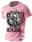 cheap Men&#039;s Graphic Tshirts-Graphic Cool Skulls Gun Daily Casual Street Style Men&#039;s 3D Print T shirt Tee Sports Outdoor Holiday Going out T shirt Black White Pink Short Sleeve Crew Neck Shirt Spring &amp; Summer Clothing Apparel S