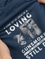 Χαμηλού Κόστους Ανδρικό Γραφικό T-shirt-Γραφική Cowboy Ρετρό / Βίντατζ Στυλ δρόμου Ανδρικά 3D εκτύπωση Μπλουζάκι Πουκάμισο Henley Υπαίθρια Αθλήματα Αργίες Εξόδου Κοντομάνικη μπλούζα Μαύρο Θαλασσί Πράσινο Χακί Κοντομάνικο Χένλι Πουκάμισο