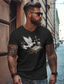 preiswerte Männer Grafik Tshirt-oldvanguard x sui | Taubenskelett Punk-Gothic-T-Shirt aus 100 % Baumwolle