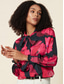 cheap Women&#039;s Graphic Tops-Women&#039;s Tie Bow Neck Stain Blouse Watercolor Floral Print Blouson-sleeve Shirt for Spring &amp; Fall