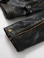 cheap Leather Jackets-Men&#039;s Faux Leather Jacket Biker Jacket Vintage Leather Jacket Outdoor Street Thermal Warm Rain Waterproof Pocket Spring, Fall, Winter, Summer Solid Color Streetwear Sporty Turndown Regular Faux