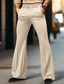 tanie ubrać spodnie-Męskie Garnitury Rozkloszowane spodnie Spodnie Spodnie garniturowe Kieszeń Równina Komfort Oddychający Na zewnątrz Codzienny Wyjściowe Moda Codzienny Biały Khaki