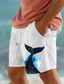 Недорогие Мужские шорты-Мужские хлопковые шорты с принтом животного и акулы, летние гавайские шорты, пляжные шорты с завязками, эластичная талия, комфортная дышащая короткая одежда для отдыха и выхода на улицу
