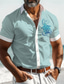Χαμηλού Κόστους Χαβανέζικα Πουκάμισα-θαλάσσια χελώνα θαλάσσια ζωή ανδρικό θέρετρο της Χαβάης τρισδιάστατο εμπριμέ πουκάμισο με κουμπιά επάνω κοντομάνικο καλοκαιρινό πουκάμισο παραλίας διακοπές καθημερινά ρούχα s έως 3xl