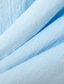 levne pánské lněné košile-Pánské plátěná košile Košile Popover košile Plážová košile Černá Bílá Vodní modrá Dlouhý rukáv Bez vzoru Stojáček Jaro léto Ležérní Denní Oblečení