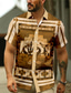 preiswerte Hawaiihemden-Kokopelli Tribal Ethno Vintage Herren Resort Hawaii 3D bedrucktes Hemd mit Knopfleiste, kurzärmelig, Sommer-Strandhemd, Urlaub, Alltagskleidung, S bis 3XL