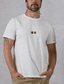 billige T-shirt med tryk til mænd-mænds 100% bomuldsskjorte grafisk t-shirt t-shirt mode klassisk skjorte sort hvid kortærmet komfortabel t-shirt street ferie sommer mode designer tøj