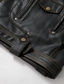 cheap Leather Jackets-Men&#039;s Faux Leather Jacket Biker Jacket Vintage Leather Jacket Outdoor Street Thermal Warm Rain Waterproof Pocket Spring, Fall, Winter, Summer Solid Color Streetwear Sporty Turndown Regular Faux