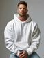 cheap Basic Hoodie Sweatshirts-Men&#039;s Hoodie Black White Hooded Plain Sports &amp; Outdoor Daily Holiday Cotton Streetwear Cool Casual Spring &amp;  Fall Clothing Apparel Hoodies Sweatshirts  Long Sleeve