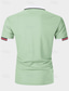 tanie klasyczna koszulka polo-Męskie Koszulka polo Koszula golfowa Codzienny Sport Klapa Krótki rękaw Moda Podstawowy Kolorowy blok Niejednolita całość Lato Regularny Biały Rumiany róż Czerwony Granatowy Zielony Koszulka polo