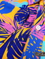 Χαμηλού Κόστους Χαβανέζικα Πουκάμισα-ανδρικό πουκάμισο ρεγιόν casual πουκάμισο φύλλο τροπικό μόδας της Χαβάης casual πουκάμισο με κουμπιά επάνω πουκάμισο καθημερινά Χαβάης διακοπές καλοκαιρινό πέτο κοντομάνικο μωβ