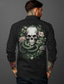 cheap Men&#039;s Printed Shirts-OldVanguard x Sui | Skull Snake Casual Dark Party Streetwear Vacation Shirt