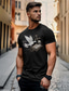 preiswerte Männer Grafik Tshirt-oldvanguard x sui | Taubenskelett Punk-Gothic-T-Shirt aus 100 % Baumwolle