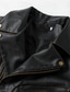 cheap Leather Jackets-Men&#039;s Faux Leather Jacket Biker Jacket Vintage Leather Jacket Outdoor Street Thermal Warm Rain Waterproof Pocket Spring, Fall, Winter, Summer Solid Color Streetwear Sporty Turndown Regular Faux