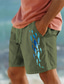 baratos Calções para Homem-Animal peixe impresso shorts de algodão masculino verão shorts havaianos praia shorts cordão cintura elástica conforto respirável férias ao ar livre sair roupas