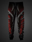 tanie Spodnie dresowe-Męskie Spodnie dresowe Biegacze Boczne kieszenie Druk 3D Geometryczny Kolorowy blok Czaszka Na zewnątrz Halloween Święto Moda Moda miejska Czerwony Fioletowy Średnio elastyczny