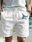 abordables Bermudas de hombre-Hombre Pantalón corto Pantalones cortos de verano Pantalones cortos de playa Correa Cintura elástica Estampado Animal Oceano Comodidad Transpirable Corto Exterior Festivos Noche Mezcla de Algodón