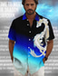 economico Camicie stampate da uomo-guardiano del drago x lu | camicia da uomo a maniche corte stile drago loong creature mitiche